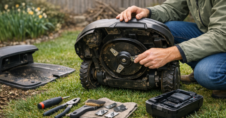 robot lawn mower spring startup