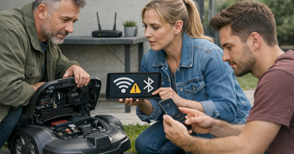 How to Fix Robot Mower Wi-Fi and Bluetooth Connection Problems