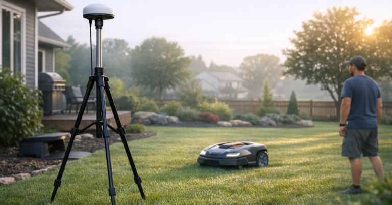 How to Place an RTK Antenna for Reliable Robot Mower Mapping