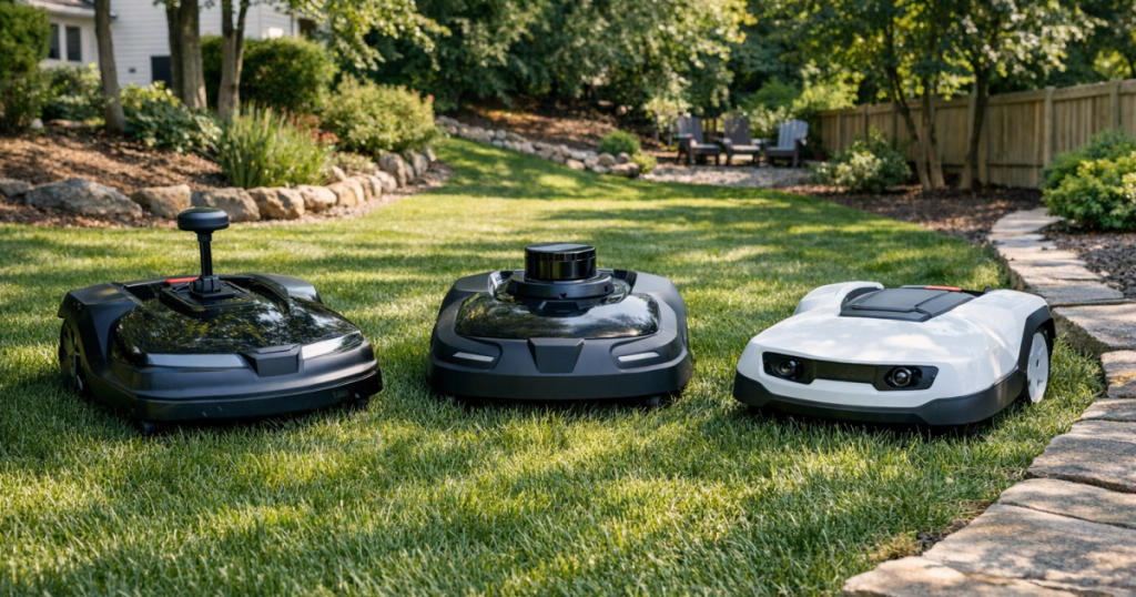 RTK vs LiDAR vs vision robot mower