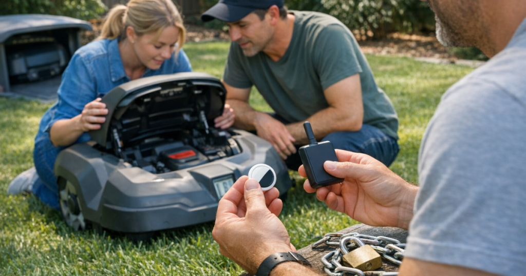 AirTag vs GPS Tracker for Robot Mower Theft Protection