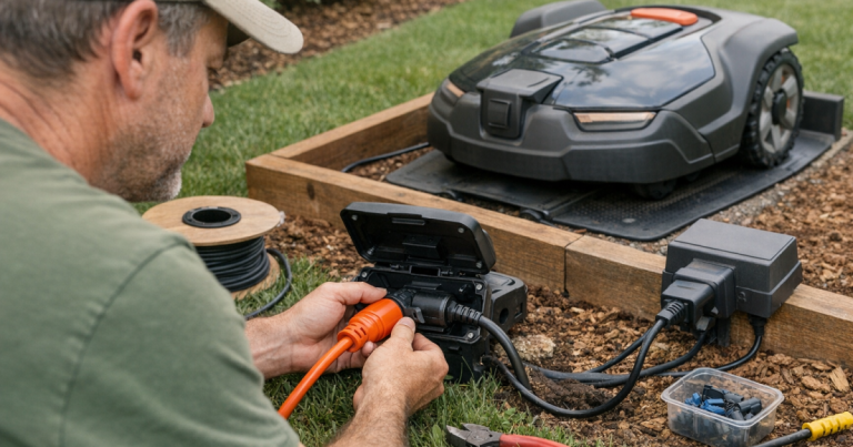 How to Safely Extend Robot Mower Charging Station Power